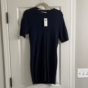Abercrombie & Fitch Navy Short Sleeve Knit Mini Dress
